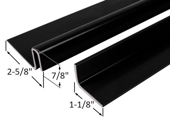 Outswing Door Security Bar – Heavy - Duty Black Steel Interlocking Astragal - Reflect Window & Door