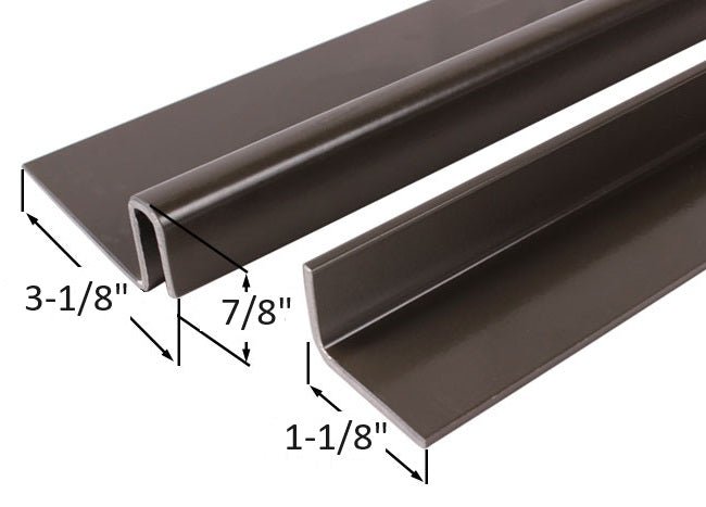 Security Astragal Bar for Outswing Doors – Bronze Aluminum, 82" - Reflect Window & Door