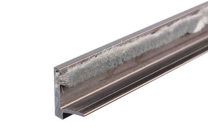 Bronze 82" Commercial Door Astragal with Weather Stripping - Reflect Window & Door