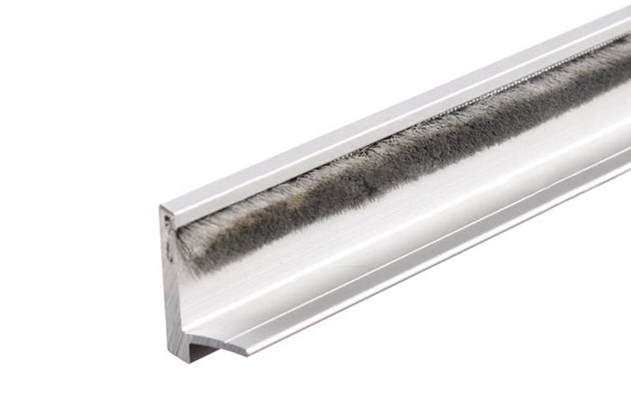 Commercial Aluminum Storefront Door Astragal with Weatherstripping & Anodized Finish - Reflect Window & Door
