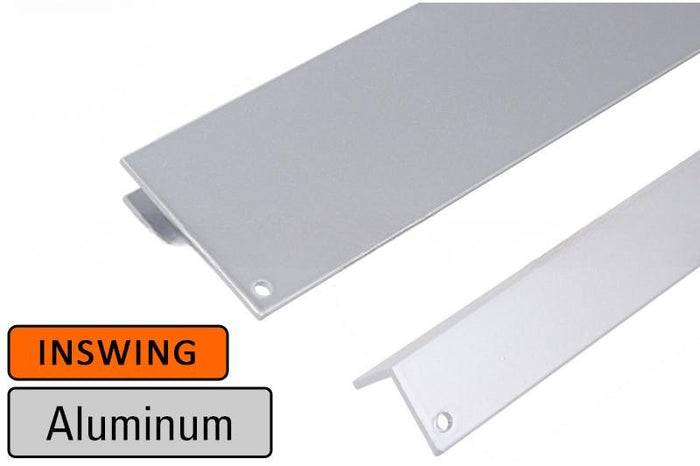 82" Heavy - Duty Aluminum Inswing Security Astragal Offset Bar - Reflect Window & Door