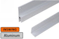 82" Heavy - Duty Aluminum Inswing Security Astragal Offset Bar - Reflect Window & Door