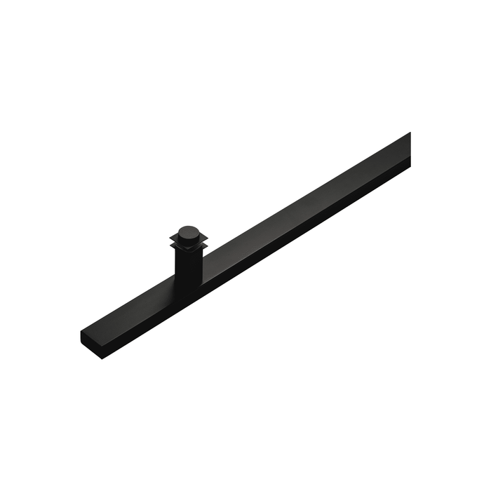 84" Single-Sided Rectangle Entry Door Pull Handle | 304 Stainless Steel - Black Matte Finish