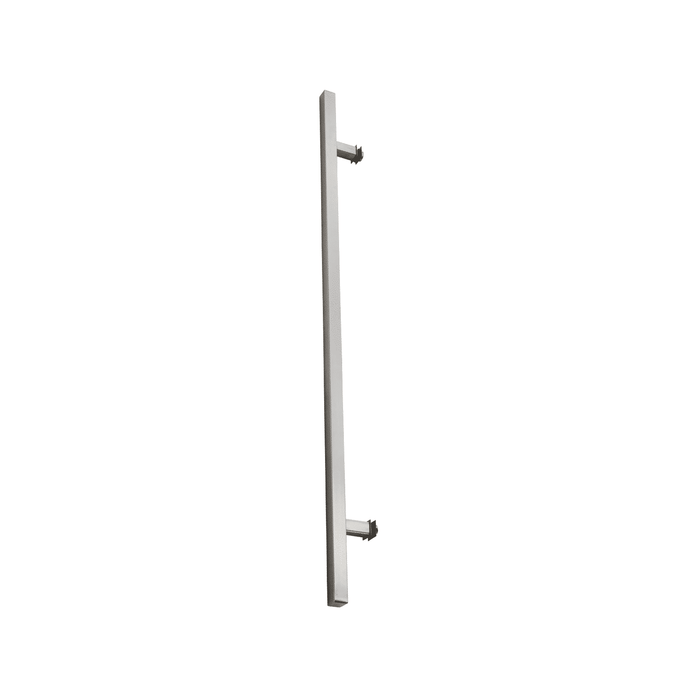 84" Single-Sided Square Entry Door Pull Handle | 304 Stainless Steel - Satin Brushed Finish