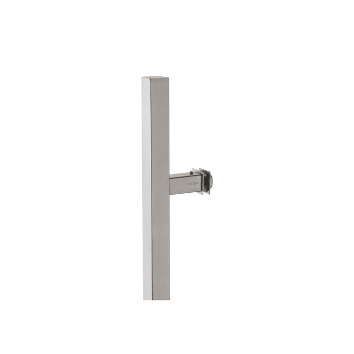 84" Single-Sided Square Entry Door Pull Handle | 304 Stainless Steel - Satin Brushed Finish