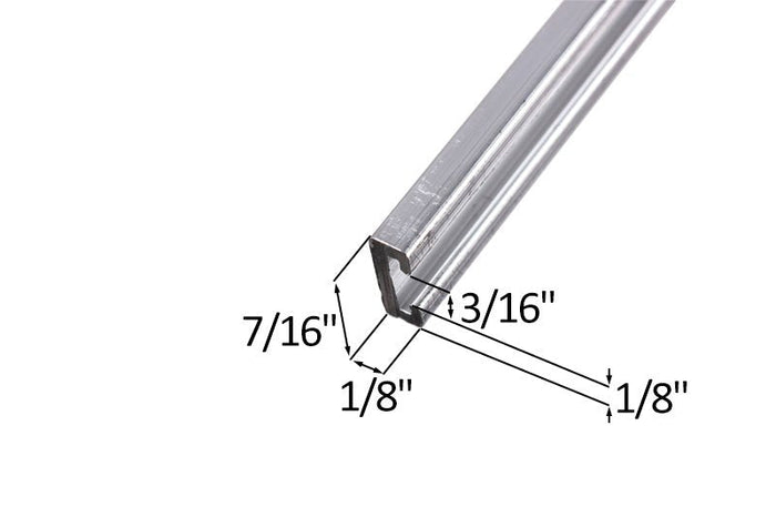 Sleek Stainless Steel Metal Carrier Astragal 91" - Reflect Window & Door