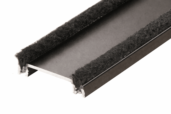 Commercial Door 96" Bronze Anodized Wide Astragal with Weatherstrip - Reflect Window & Door