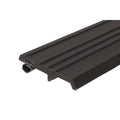 8' Bronze Finish Entry Door Flat Bar Astragal with Rubber Bulb Seal - Reflect Window & Door