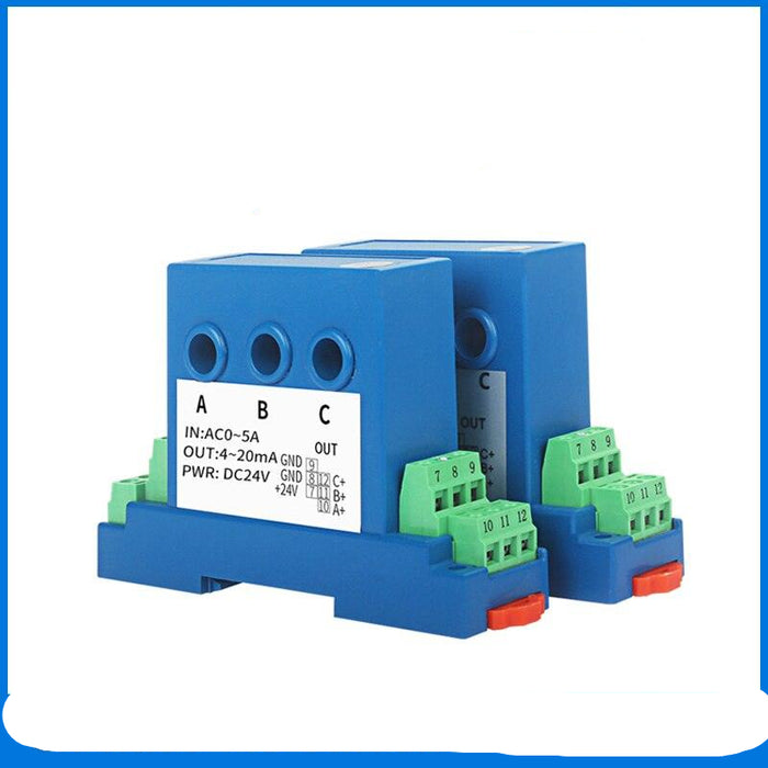3 phase current transducer, three phase current transmitter, 4-20mA current sensor, analog output current transducer, perforated three-phase ampere sensor,3 phase hall current transducer, 0-5V 0-10V 1-5V analog output current transmitter, DC12-24V three phase current sensor, fast response <200ms current transducer, wide temperature -30~+85℃ three-phase ampere transducer, perforated through-hole three phase current transformer