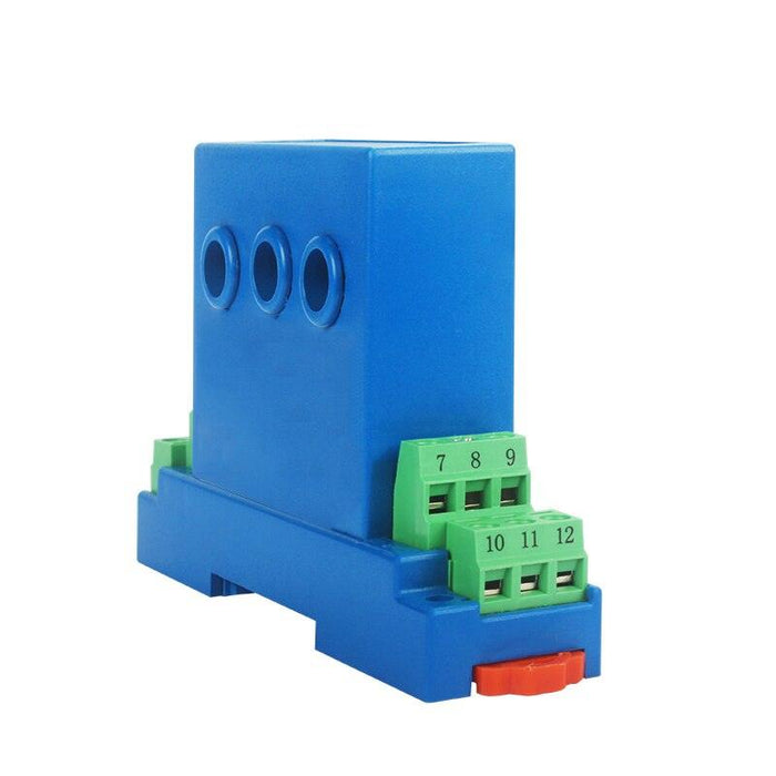 3 phase current transducer, three phase current transmitter, 4-20mA current sensor, analog output current transducer, perforated three-phase ampere sensor,3 phase hall current transducer, 0-5V 0-10V 1-5V analog output current transmitter, DC12-24V three phase current sensor, fast response <200ms current transducer, wide temperature -30~+85℃ three-phase ampere transducer, perforated through-hole three phase current transformer