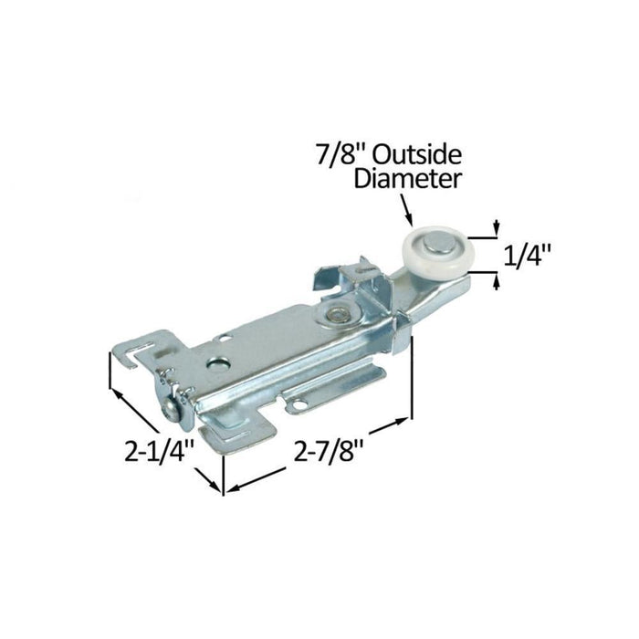 Acme & Stanley Closet Door 7/8" Nylon Roller - Reflect Window & Door