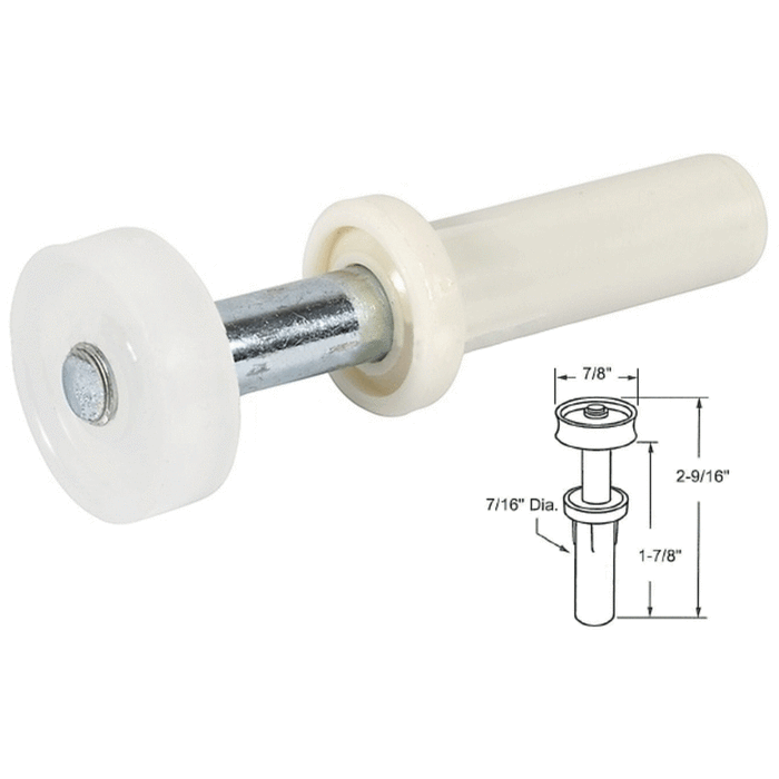 Bifold Closet/Wardrobe Door 7/8" Top Guide Wheel for Acme, Stanley and Cox Closet Doors - Reflect Window & Door