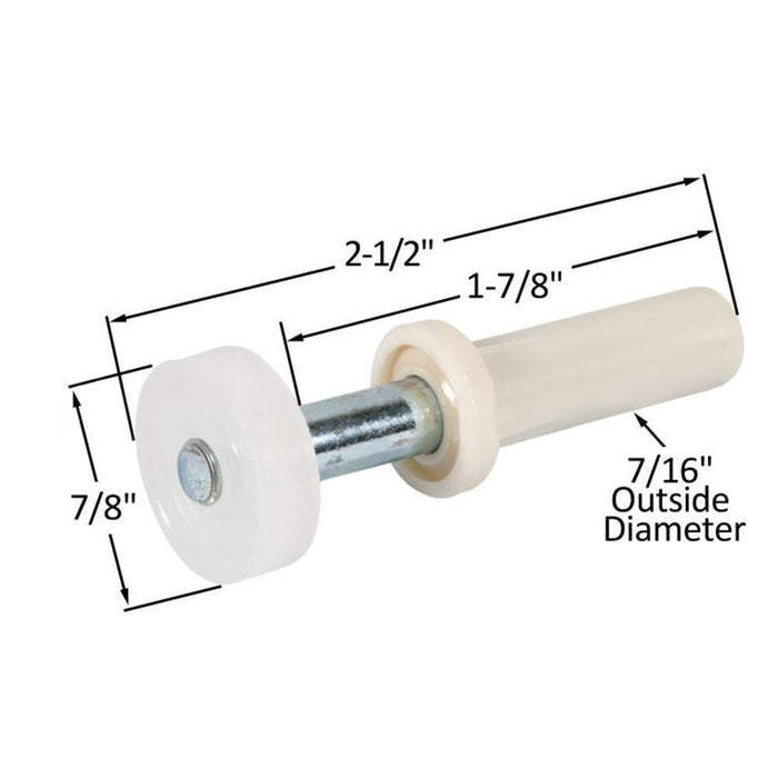 Acme, Stanley & Cox 7/8" Bifold Closet Door Top Guide Wheel - Reflect Window & Door