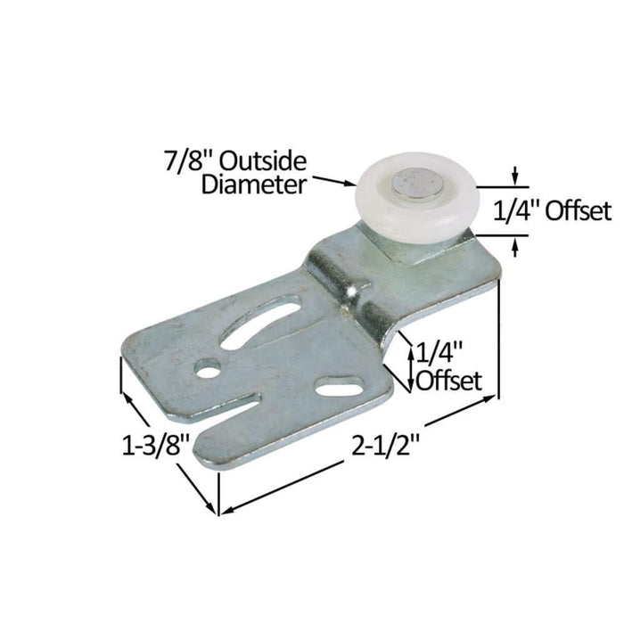 Acme Wardrobe Closet Door 7/8" Nylon Roller - Reflect Window & Door