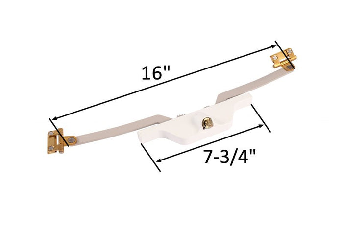 Acme Hardware 16" Pivot Shoe Rear Mount White Awning Window Operator - Reflect Window & Door