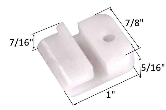 Acme Window Hardware 20201 White Plastic Tie Bar Guide for Casement Windows - Reflect Window & Door