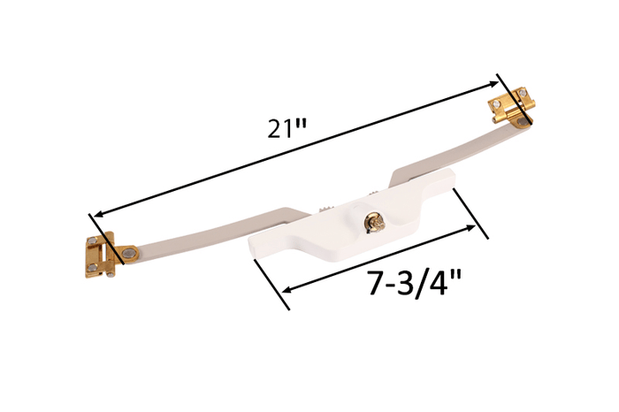 Acme Hardware 21" Pivot Shoe Rear Mount White Awning Window Operator - Reflect Window & Door