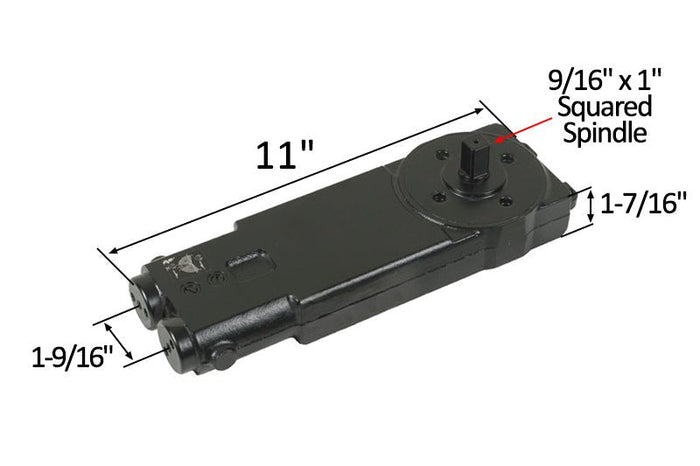 Versatile Concealed Overhead Door Closer with Extended Spindle - Reflect Window & Door