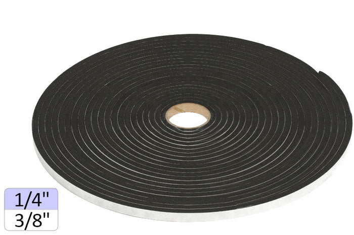 Adhesive, Closed Cell 1/4" Neoprene Foam Tape - 3/8" Width - Reflect Window & Door