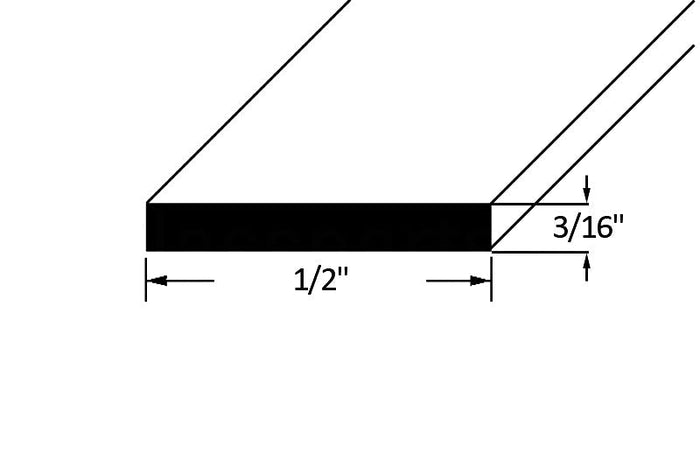 Adhesive, Closed Cell 3/16" Neoprene Foam Tape - 1/2" Width - Reflect Window & Door