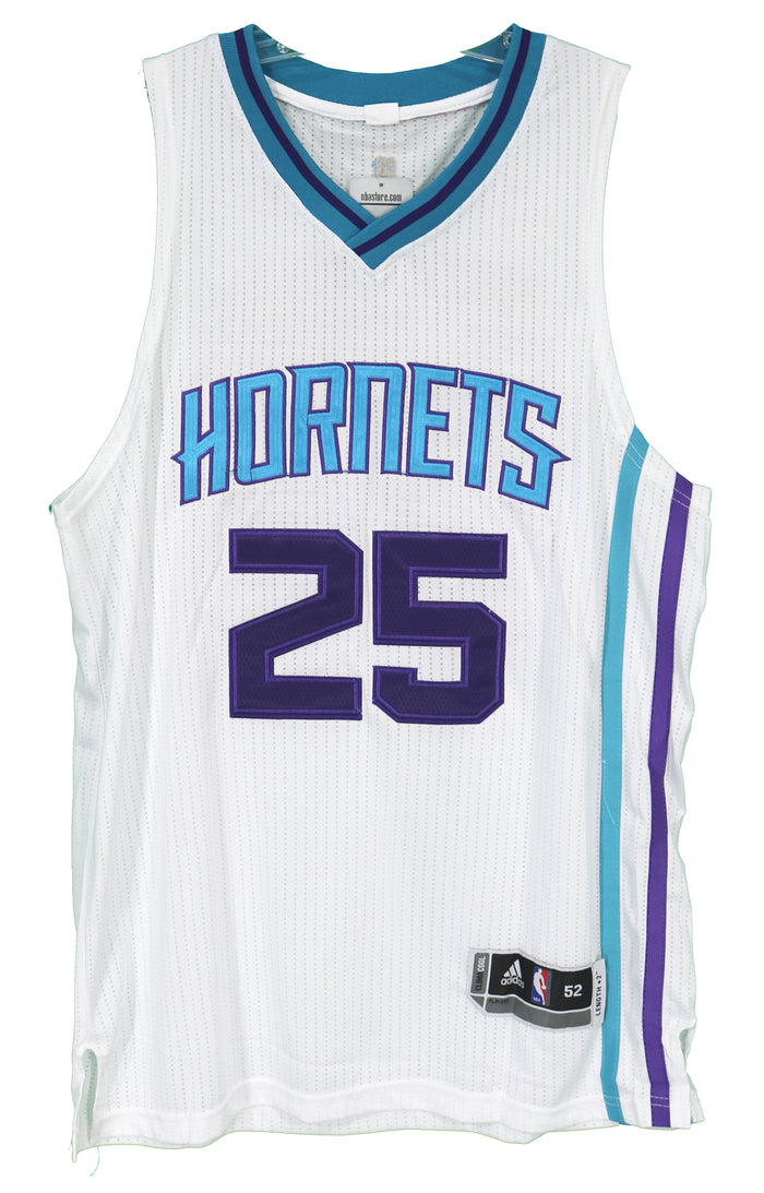 Al Jefferson Charlotte Hornets Signed Autographed White #25 Jersey JSA COA