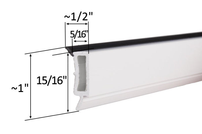 All Weather Windows Residential PVC 1" Window Glazing Stop - Reflect Window & Door