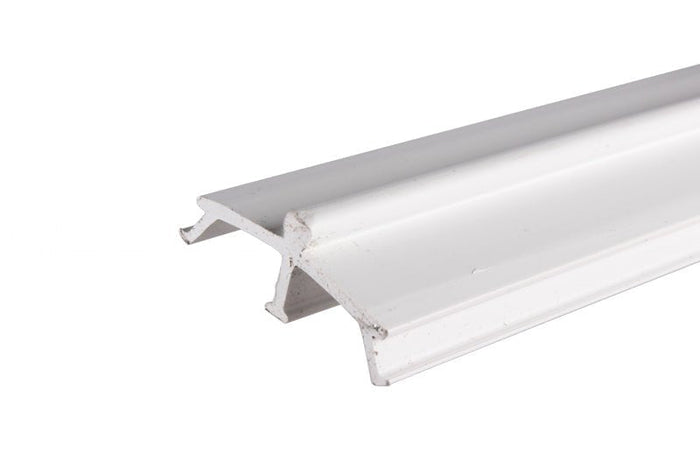 All Weather Windows White 8' Sliding Door Sill Track – Replacement Sliding Door Bottom Track - Reflect Window & Door