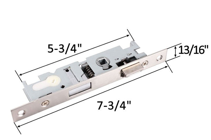 AluminArt Residential Swinging Screen & Storm Door Security Mortise Lock - Reflect Window & Door
