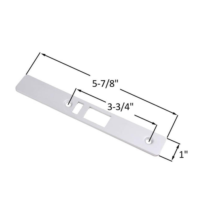 Aluminum Beveled Faceplate for Right Deadlatch Locks - Reflect Window & Door