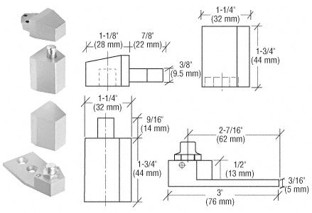 Premium Aluminum Offset Reversible Pivot Set for Commercial Doors - Reflect Window & Door