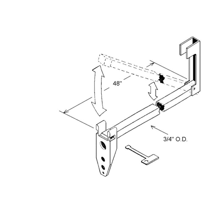 Security Bar for Sliding Glass Doors - Aluminum - Reflect Window & Door