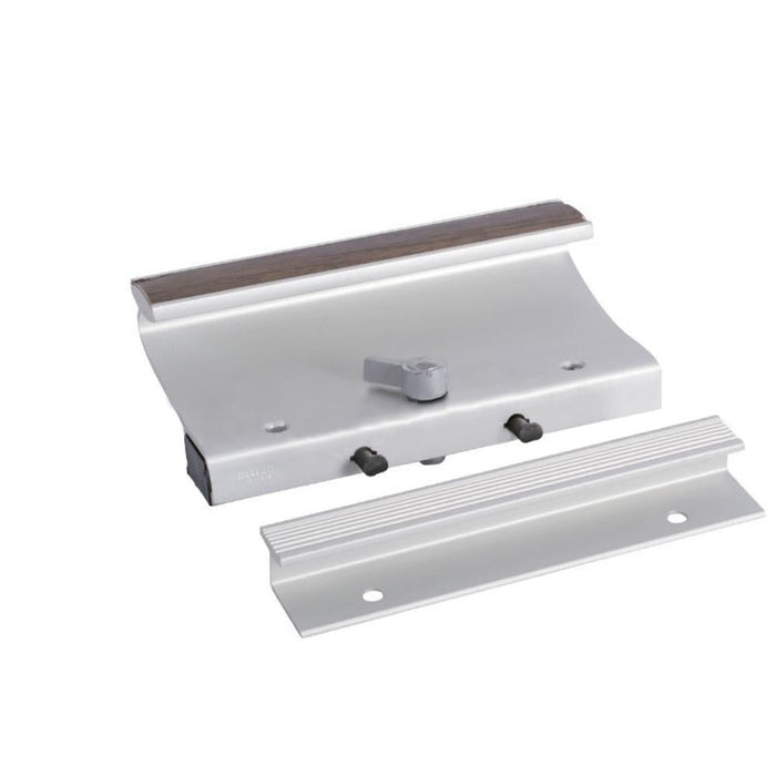 Sliding Glass Patio Door Surface Mount Aluminum Hook - Style Handle 3 - 7/8" Screw Holes - Aluminum - Reflect Window & Door