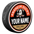 Anaheim Ducks Puck - Personalized