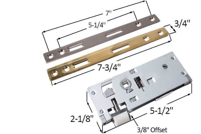 EMCO Mortise Lock Handle Set for Residential Swinging Screen & Storm Doors - Reflect Window & Door
