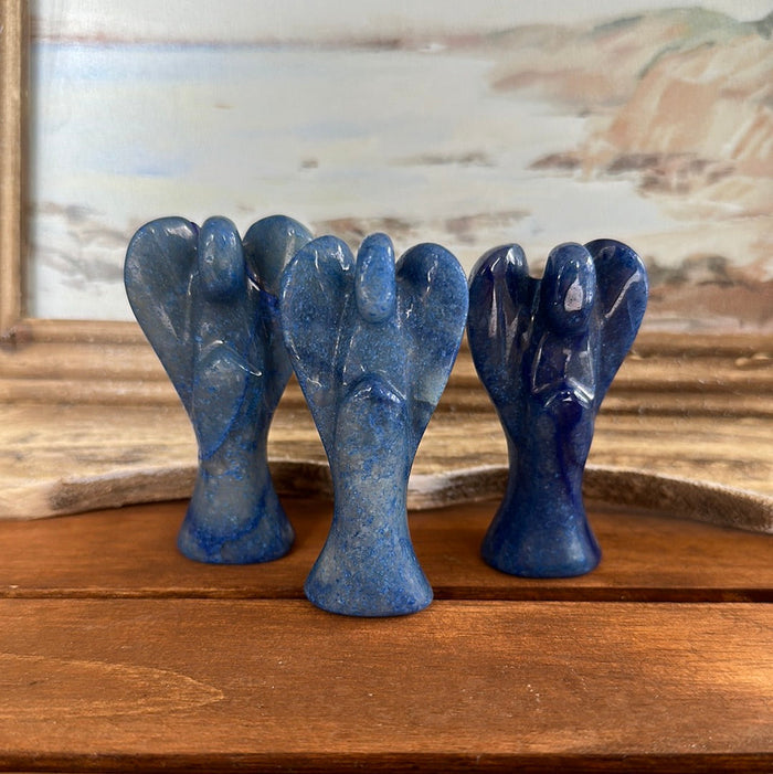 Angels Carved 2" (Rose Quartz, Aventurine, Smoky Quartz, Clear Quartz, Howlite, Tiger Eye)