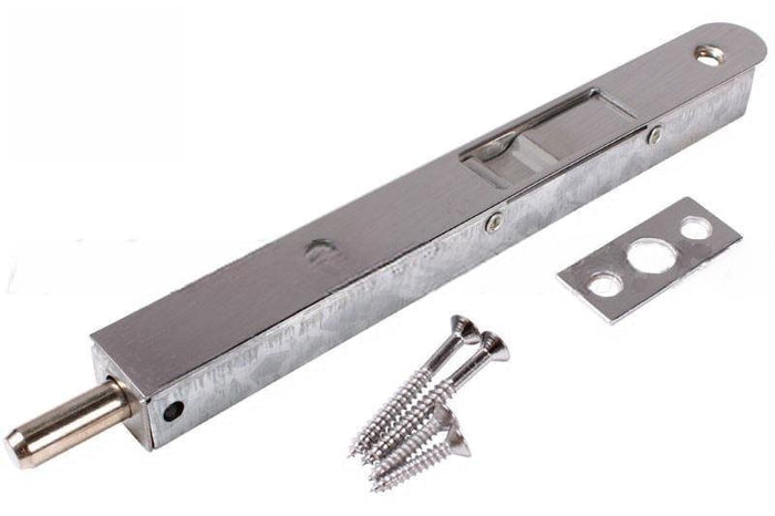 Residential Entry Door 7 - 1/8" Antique Nickel Flush Bolt - Reflect Window & Door