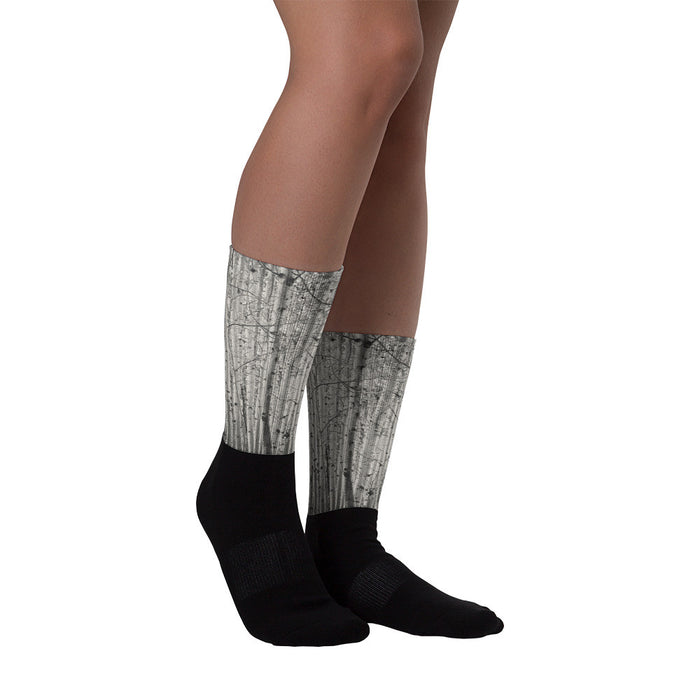 Aspen Illusion - Black foot socks