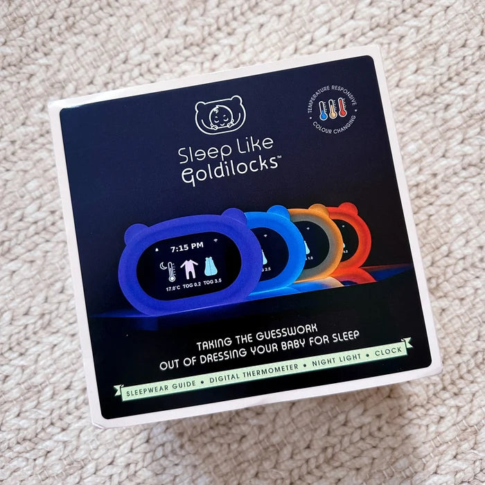 Sleep Like Goldilocks smart thermometer product box photo