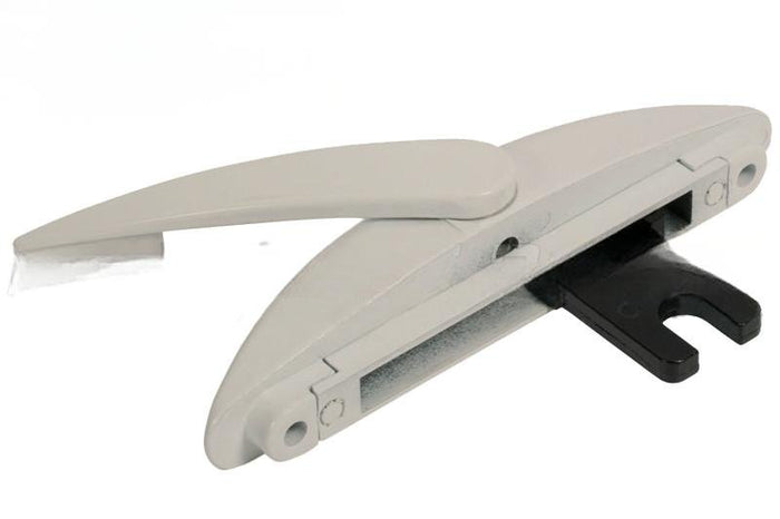 Beige Casement Window Locking Handle – 3 - 13/16" Screw Holes, Security Lever for Windows - Reflect Window & Door