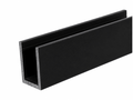 Black 1/2" x 3/4" U - Channel – Aluminum Glazing & Edge Channel - Reflect Window & Door