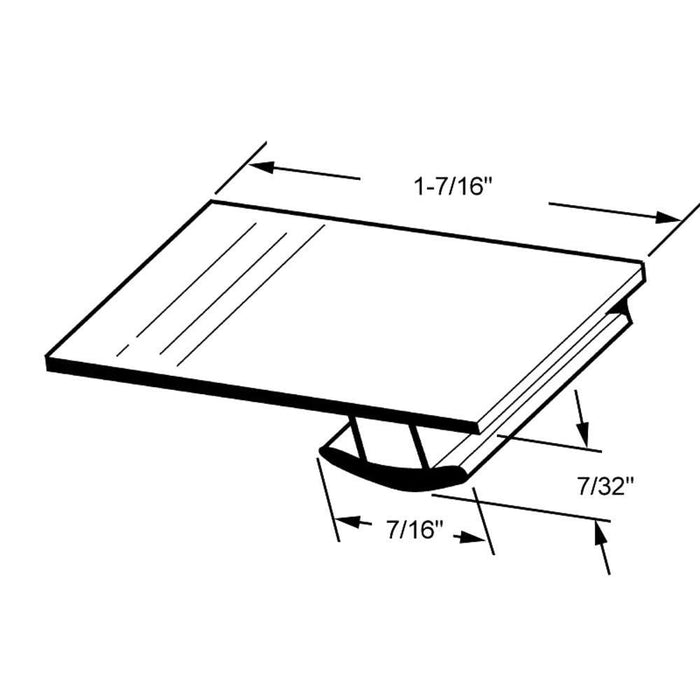 Sliding Patio Screen Door Bug Seal 84" Vinyl With Adjustable Width - Reflect Window & Door