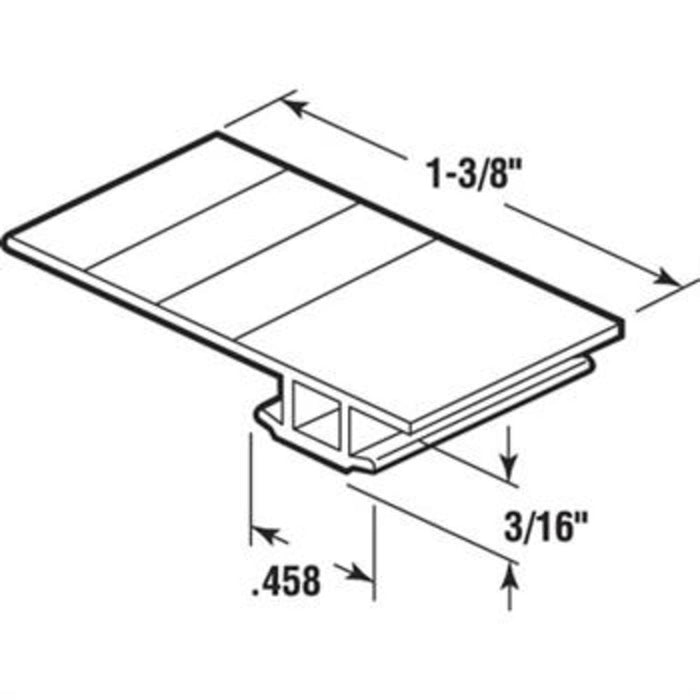 Sliding Patio Screen Door Bug Seal 84" Vinyl With Adjustable Width - Reflect Window & Door