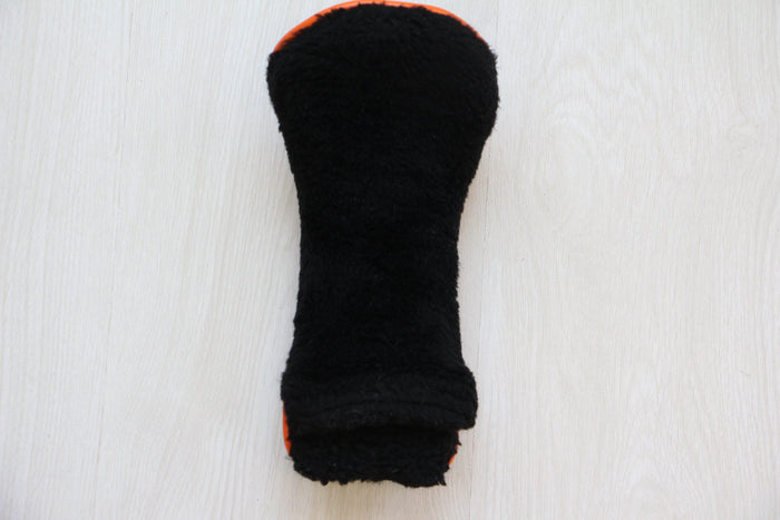 Black and Orange Piping Hybrid Cover