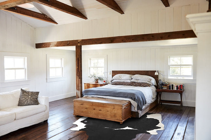 Black and White Cowhide Rug #A34175