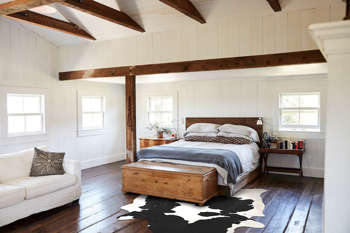 Black and White Cowhide Rug #A34189