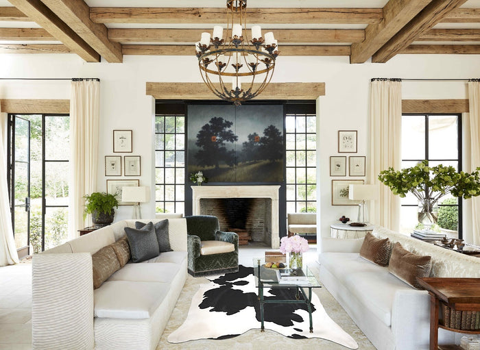 Black and White Cowhide Rug #A34189
