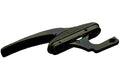 Casement Window Security Locking Handle with 13/16" Projection Hook - Black - Reflect Window & Door
