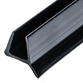 Swinging Shower Door Dual Durometer PVC Seal and Wipe - Black - Reflect Window & Door