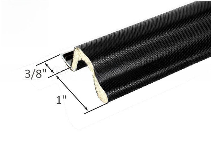 Entry Door Black Kerf - Mounted Extended Reach Weatherseal - Reflect Window & Door