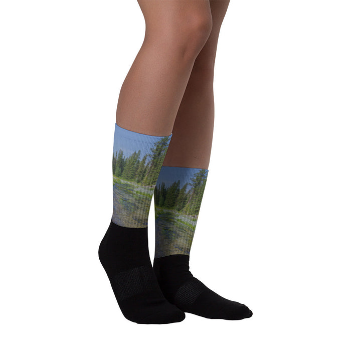 Black Hills Serenity - Black foot socks